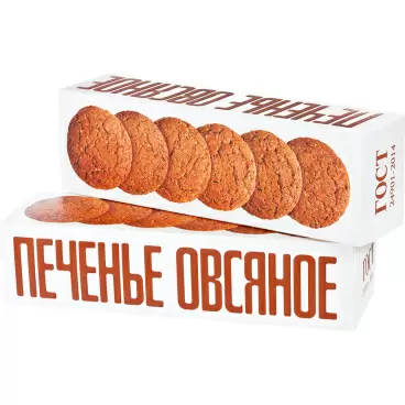 Изображение товара Печенье Полет Овсяное Классическое 250г