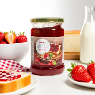 Изображение товара Джем Десертный SPAR Клубничный 330г
