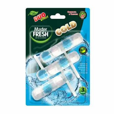 Изображение товара Подвеска для Унитаза Master Fresh Gold Морской 3шт
