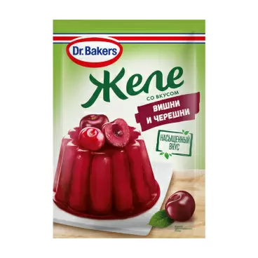 Изображение товара Желе Dr. Bakers со Вкусом Вишни и Черешни 45г