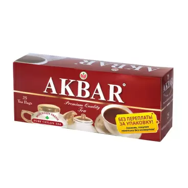 Изображение товара Чай Черный Akbar 25 Пакетиков